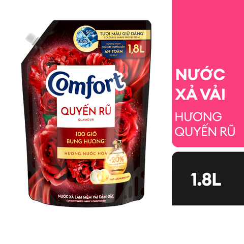 COMFORT Nước xả vải Hương Nước Hoa Thiên Nhiên Quyến Rũ - Túi 1.8L (loại cũ)