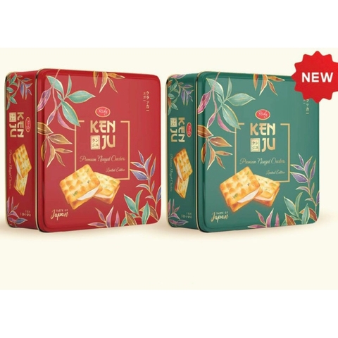 Bánh Quy Kenju hộp sắt sang trọng - Hộp 372g
