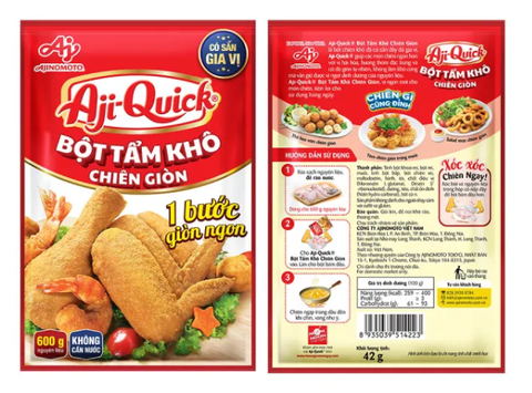 Bột tẩm khô chiên giòn Aji Quick - 42g