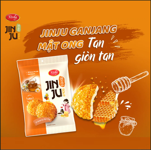 Bánh gạo Junju mật ong- Túi 16 gói