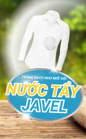 Nước Javel tẩy trắng quần áo hiệu quả - chai 500ml
