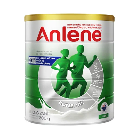 Sữa bột dinh dưỡng cơ xương khớp Anlene   - Hộp 800g