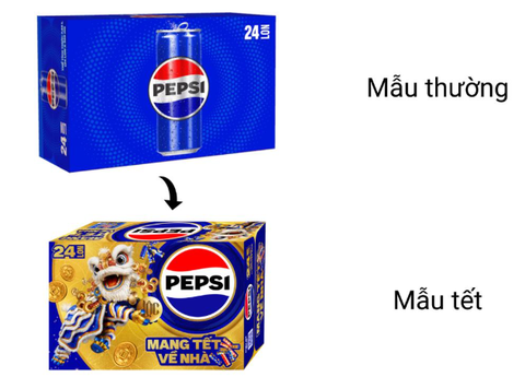 Pepsi lon Tết - Lon 320ml