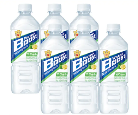 Nước uống điện giải Water boost vị chanh - Chai 555ml