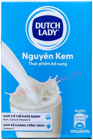 Sữa bột nguyên kem Dutch Lady - hộp giấy 400g