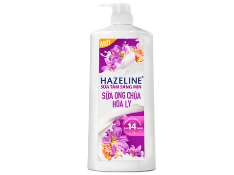 Hazeline sữa tắm sáng mịn sữa ong chúa hoa ly - chai 1kg
