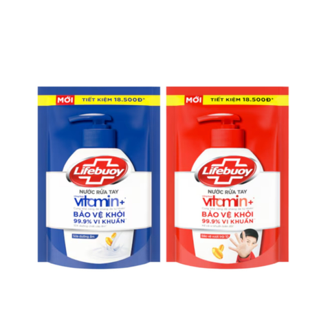 LIFEBUOY Nước Rửa Tay Vitamin Sữa Dưỡng Ẩm - túi 400g