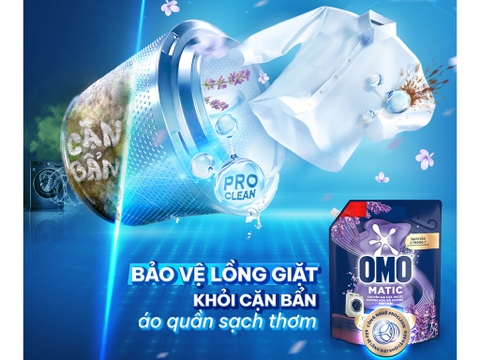 OMO Nước Giặt MG Cửa Trước Hương Hoa Oải Hương Thư Thái - Túi 1.8kg