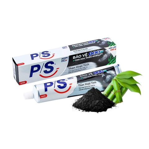 P/S Kem đánh răng TRẮNG RĂNG THAN HOẠT TÍNH & TRE - Hộp 180G