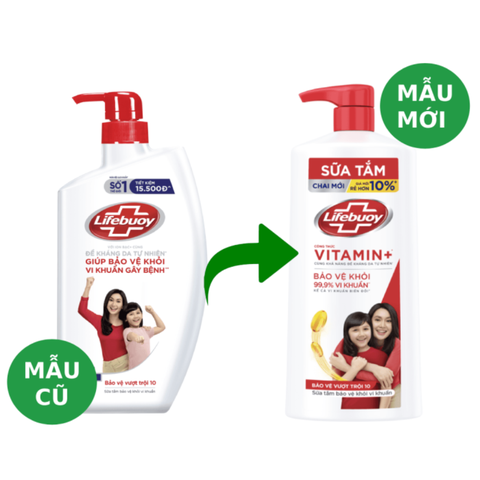 LIFE BUOY Sữa tắm bảo vệ vượt trội 800g/899g