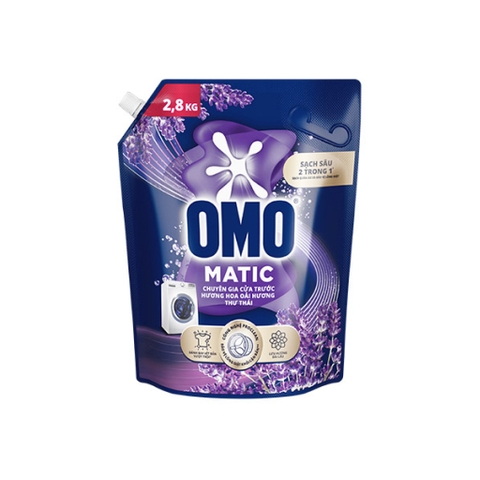 OMO Nước Giặt MG Cửa Trước Hương Hoa Oải Hương Thư Thái - Túi 2.8kg