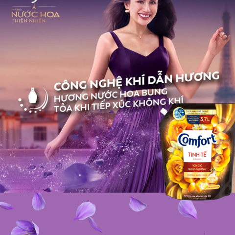Comfort nước xả tinh tế hương nước hoa - túi 3,7Lít