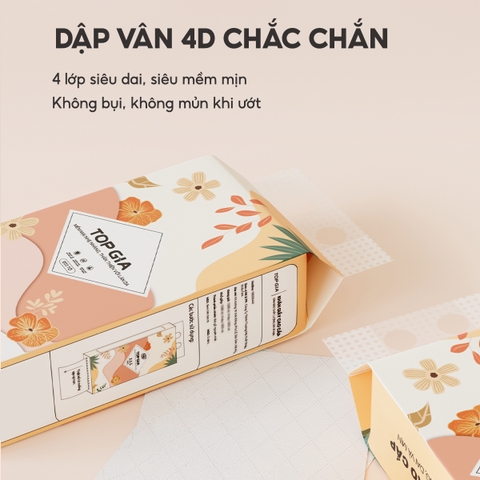 Khăn Giấy Rút Đáy TopGia - Thùng 10 bịch
