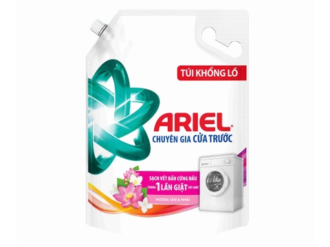 Nước Giặt Ariel Cửa Trước Hương Sen Nhài - Túi 3,57L (3.7kg)