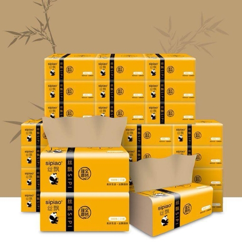 Khăn giấy Gấu Trúc Sipao 3 lớp - 300 tờ