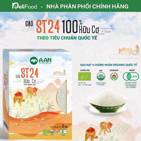 Hộp Gạo ST Hữu Cơ chính hãng - An toàn, cao cấp, Nấu cơm mẹ bầu, Nấu ăn dặm cho bé - Tiêu chuẩn Nhật