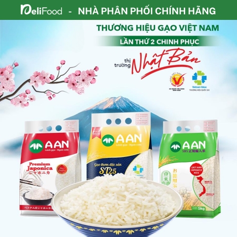 Gạo Nhật Japonica AAN chính hãng - Túi 5kg