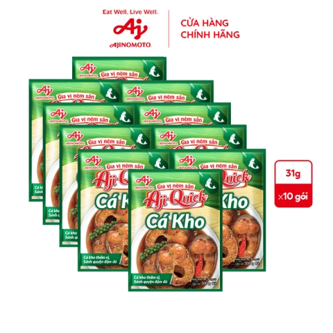 Gia vị nêm sẵn Aji-quick nấu món kho - Kho thịt, kho cá