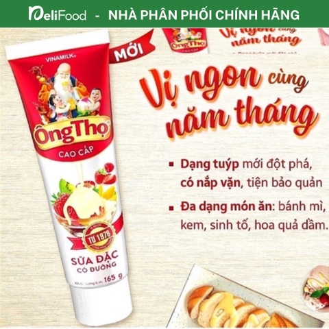 Sữa Đặc Có Đường Ông Thọ Đỏ Tuýp 165g – Tiện Lợi, Đậm Đà Hương Vị Truyền Thống