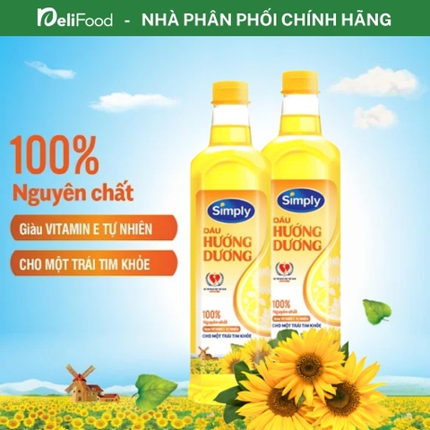 Dầu ăn Simply Chai 1L