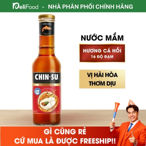 Nước mắm CHIN-SU Hương Cá Hồi Thượng Hạng 500ml