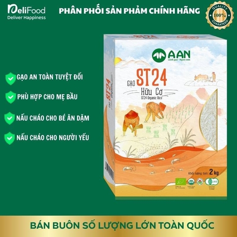Hộp Gạo ST Hữu Cơ chính hãng - An toàn, cao cấp, Nấu cơm mẹ bầu, Nấu ăn dặm cho bé - Tiêu chuẩn Nhật