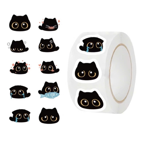 40 miếng dán Sticker mèo dễ thương trang trí