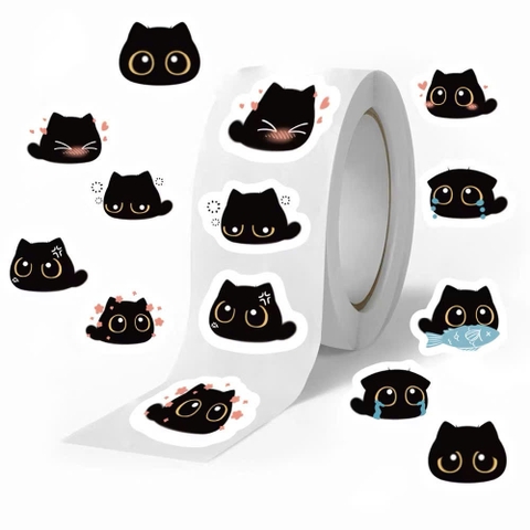40 miếng dán Sticker mèo dễ thương trang trí