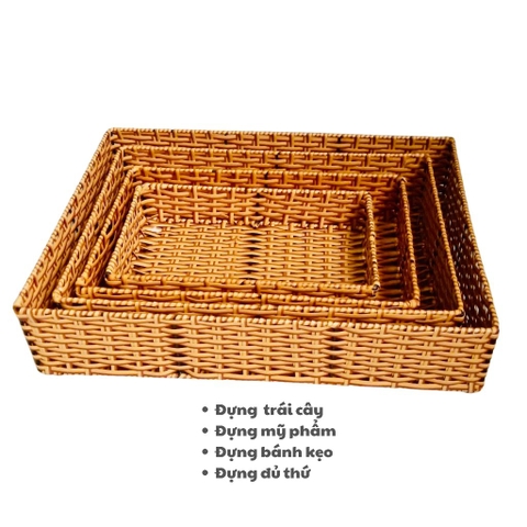 Khay kệ đa năng loại đẹp đựng mỹ phẩm, trái cây, đồ văn phòng - Sang trọng cho mọi không