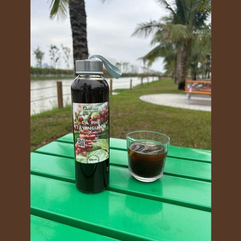 Chai cafe chín cây - pha phin nguyên chất uống liền