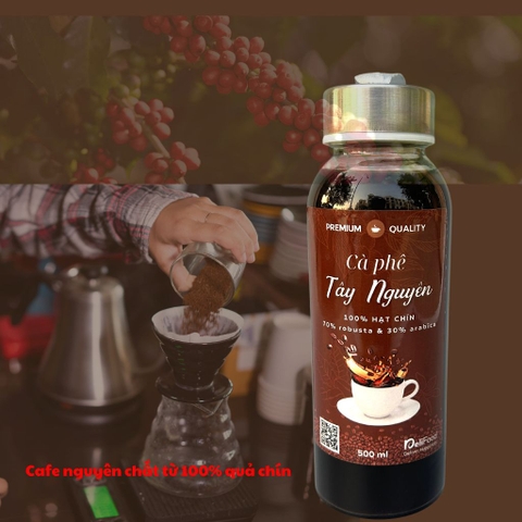 Chai cafe chín cây nguyên chất