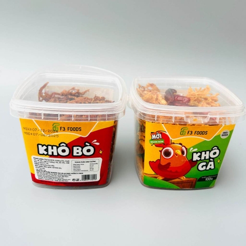 Hộp Khô Gà Ăn Liền - Hàng Việt chất lượng - Thơm Ngon, Chất Lượng - 100g