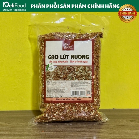 Gạo Lứt Nương Donavi 1kg | Gạo Lứt Ăn Kiêng Giảm Cân, Thực Dưỡng Ăn Chay, Hạt Gạo Tự Nhiên 100%