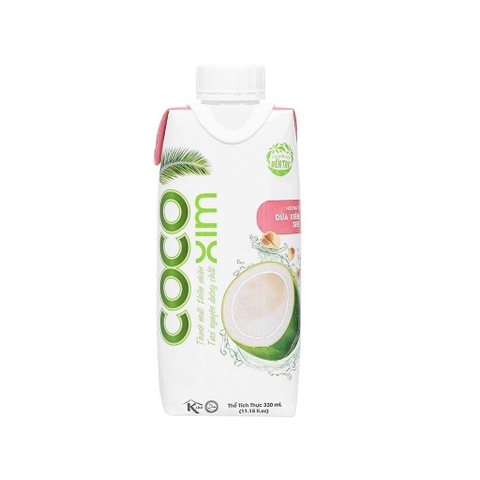 Nước Dừa Cocoxim Vị Lá Dứa 330ml – Ngọt Dịu Tự Nhiên, Giải Khát Thanh Mát