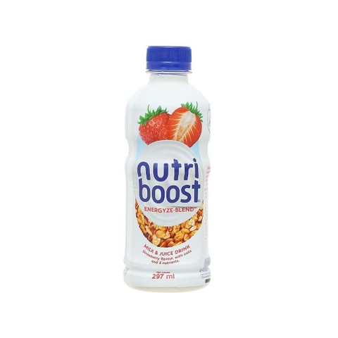 Sữa & Nước Trái Cây Nutriboots Dâu 297ml – Tiện Lợi, Dễ Uống, Bổ Dưỡng Mỗi Ngày