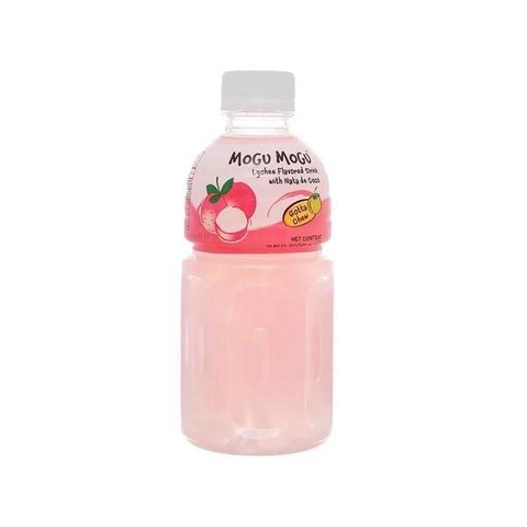 Nước Uống Mogu Mogu Vị Vải Với Thạch Dừa 320ml – Mọng ngọt vị vải, vui miệng thạch dừa