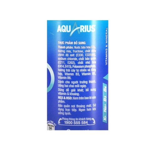 Nước Uống Thể Thao Aquarius Chai 390ml – Bù nước, bổ sung điện giải sau vận động