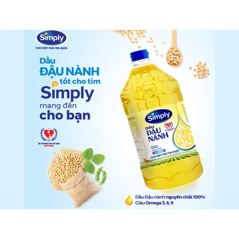 Dầu đậu nành Simply - can 2L