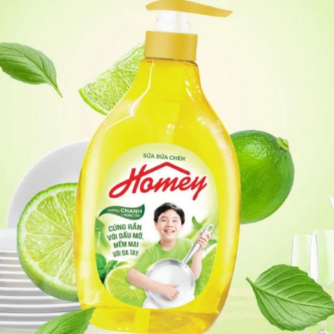 Sữa rửa chén Homey hương chanh - chai 480g