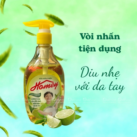 Sữa rửa chén Homey hương chanh - chai 480g