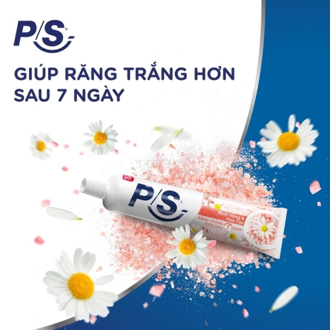 P/S kem đánh răng Muối Hồng & Hoa Cúc - Hộp 180g