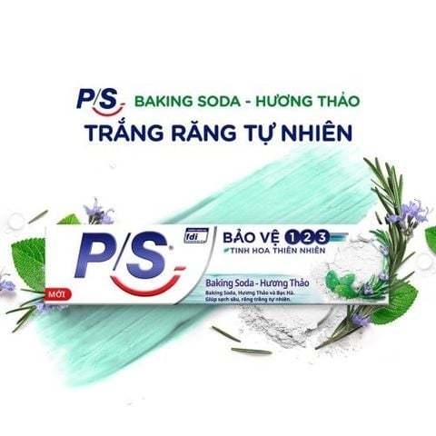 P/S kem đánh răng Baking Soda & Hương Thảo 180g