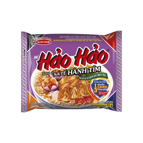 Mì Hảo Hảo sa tế hành tím - Gói 75g