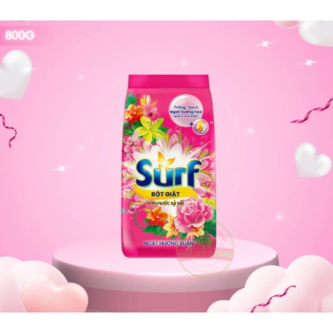 SURF Bột Giặt Hương Nước Xả Vải Ngát Hương Xuân - Túi 800g