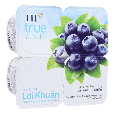 Sữa chua TH True Yogurt Viêt Quất - Hộp 100g