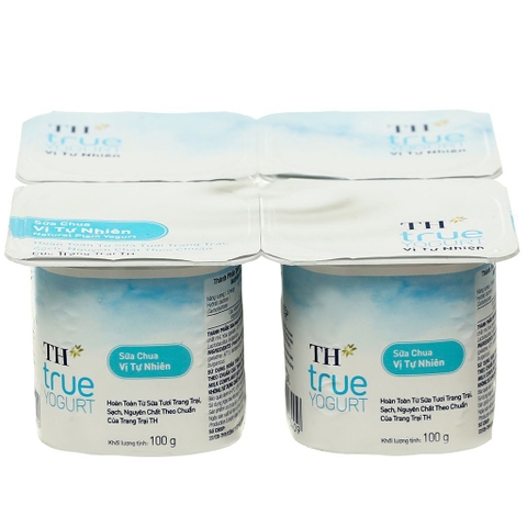 Sữa chua ăn vị tự nhiên TH - hộp 100g