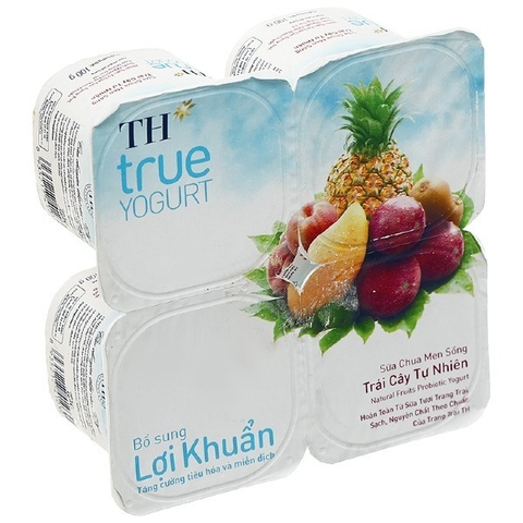 Sữa chua TH Trái cây tự nhiên - Hộp 100g