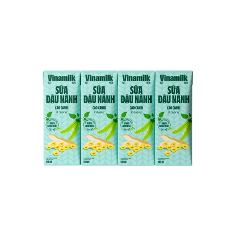 SỮA ĐẬU NÀNH VINAMILK cao canxi ít đường - HỘP 180ml