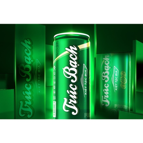 Bia Lon Trúc Bạch 330ml - Thùng 24