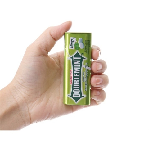 Viên ngậm không đường Doublemint hương bạc hà (pepermint) - hộp 23.8g